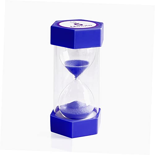 XINBAOHONG Hourglass Sand Timer Plastic Sand Clock Hour Glass Sandglass Timer for Kids Games Classroom Home Office Decor Kitchen Use (Blue 5min)